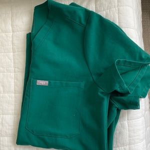 Figs Catarina One-Pocket Scrub Top, Limited Edition Kelly Green